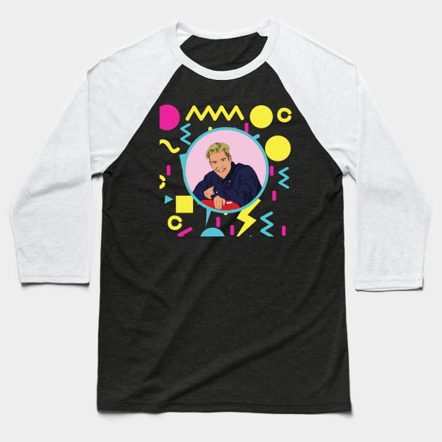 Zach Morris 90s Saved By The Bell Baseball T-Shirt by NostalgiaUltra